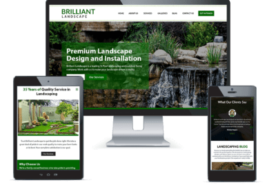 Landscaping web design